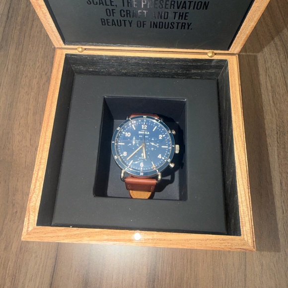 Like new shinola canfield sport chronograph watch
(45mm) - Picture 1 of 5